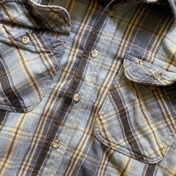 Carhartt Vintage Worn Men’s Flannel Button Down Shirt size Large - Picture 7 of 16